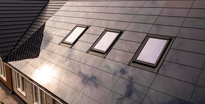Fraaie integratiemogelijkheden voor dakramen in Navitect II prefab energiedak