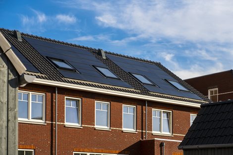 Het prefab energiedak Navitect II op 87 nieuwbouwwoningen in het Wilgenrijk