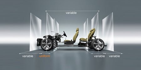 modulaire-auto van Volkswagen