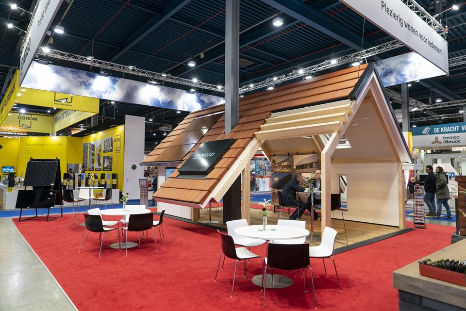 foto van de bouwbeurs van 2019 met een voorbeeld van het inspiratiecentrum.