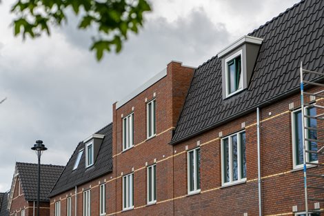 foto van fraai prefab dak in Noordwijkerhout in den Houte