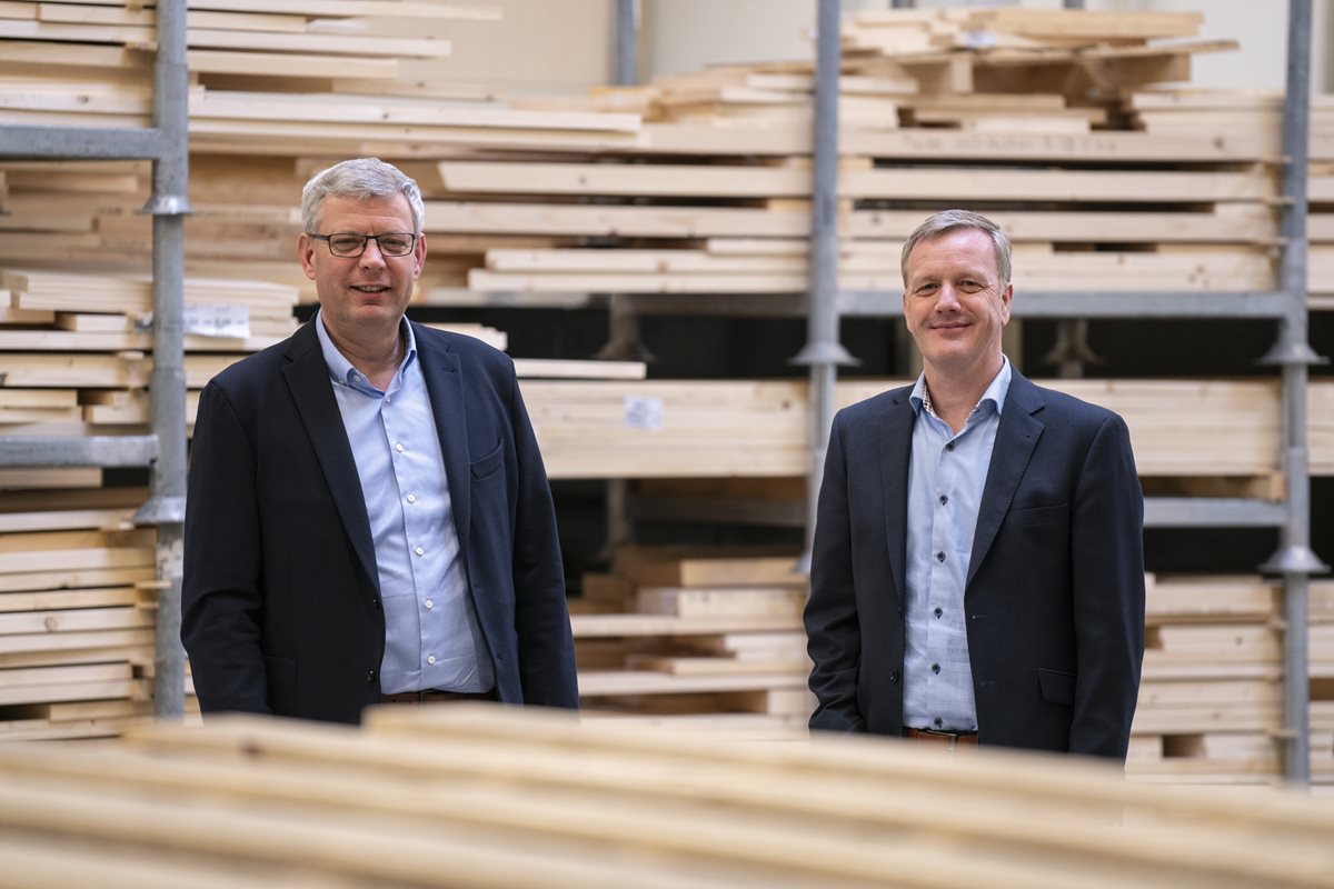 Koos Wessels en Hendrik-Jan Weggeman, directie Emergo Prefab