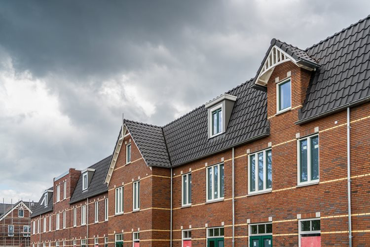 Foto van het project in Noordwijkerhout met fraai prefab daken inclusief dakkapellen