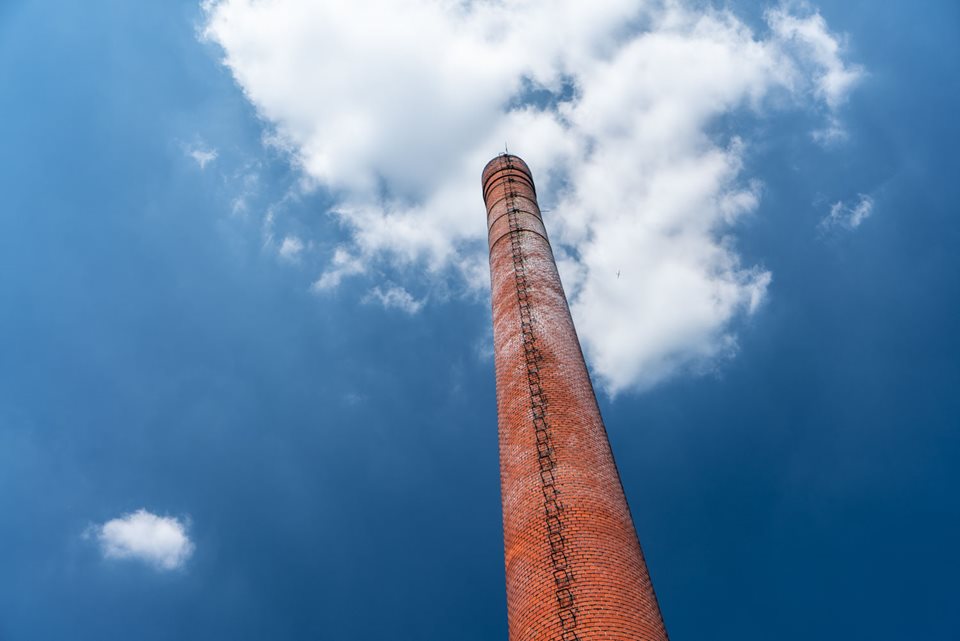 Toren van de originele fabriek in Doetinchem