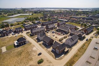 Prefab daken van Emergo voor 31 woningen in Haaften