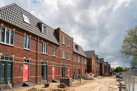 Foto van deel van het project in Noordwijkerhout met prefab daken door Emergo Prefab