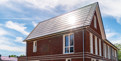 Navitect II prefab energiedak toegepast in Huizen